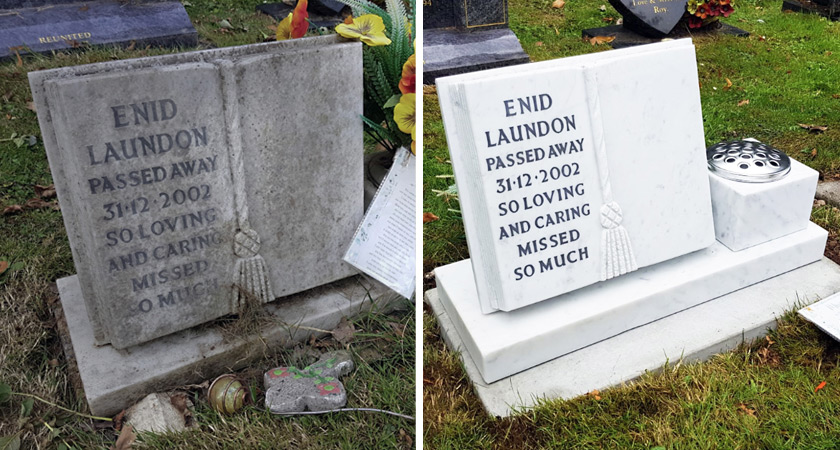 Memorial and headstone restoration